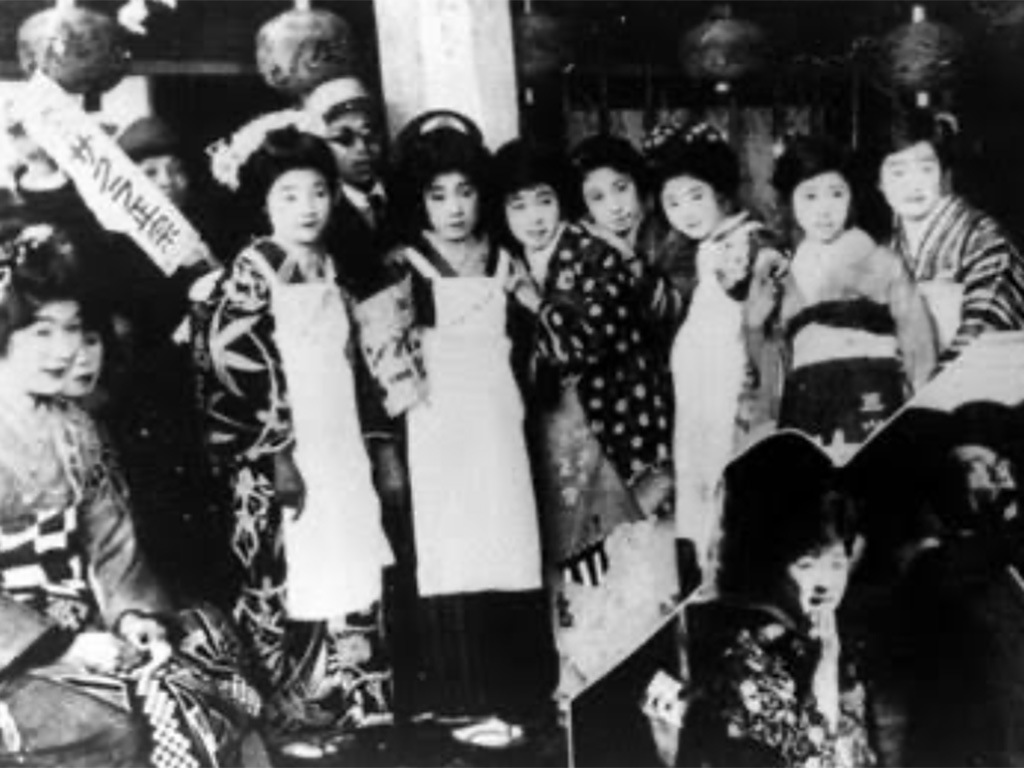 昭和初期の銀座のカフェーのイメージ